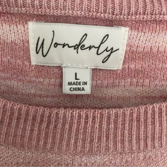 Wonderly Light Pink Sweater Size L - Picture 5 of 9